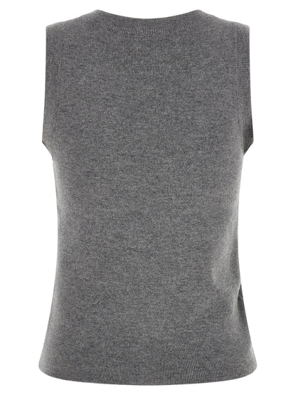 Sweater by Giuseppe Di Morabito for women in virgin wool & crystal gray showcases a sumptuous silhouette, artfully finished with a sumptuous round neckline and for a sophisticated, sumptuous look.