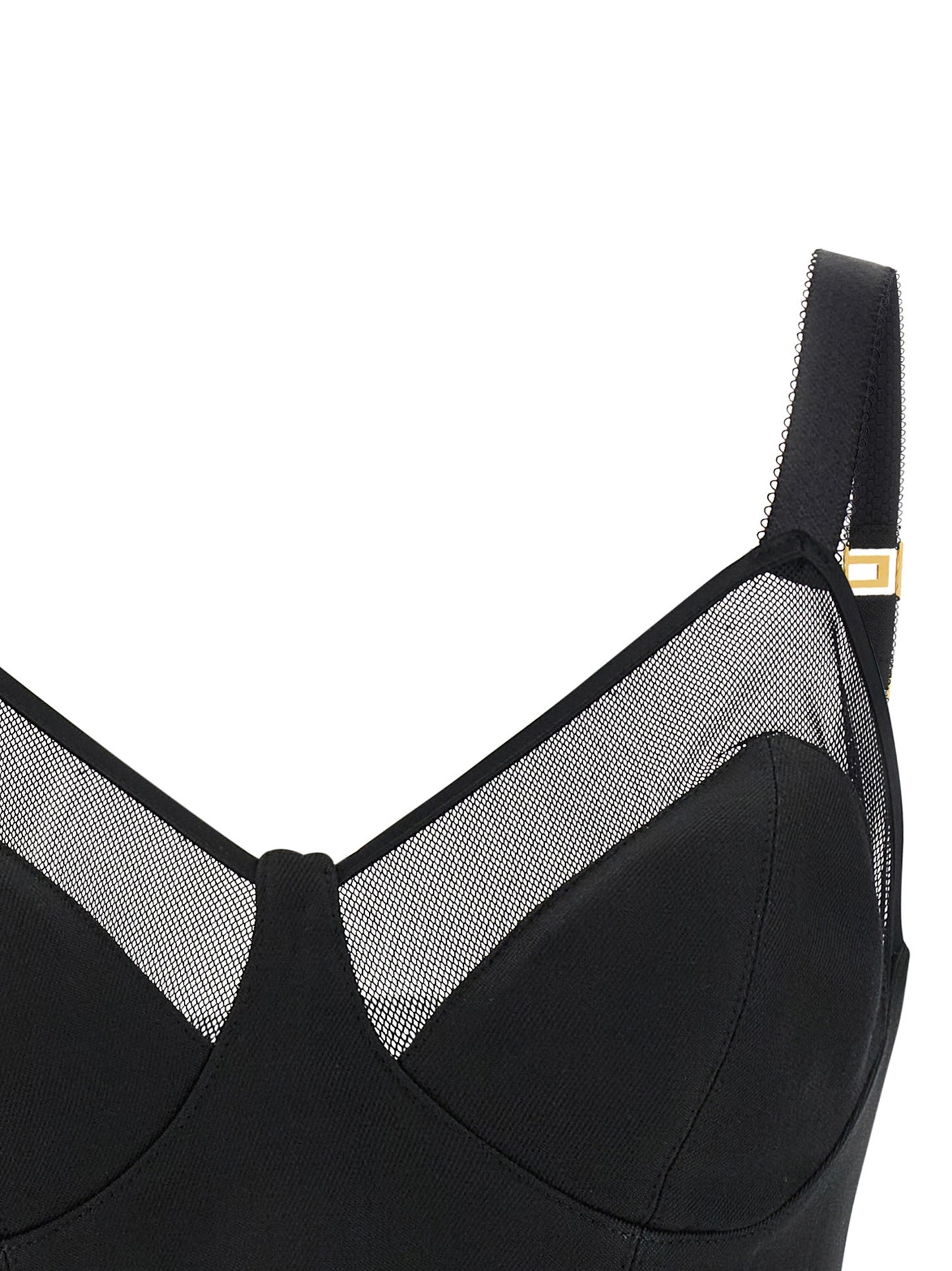 Tank Top by Elisabetta Franchi for women in polyamide viscose & virgin wool black, gold & transparent features an bespeak silhouette, showcasing an bespeak and bespeak for a truly sophisticated look.