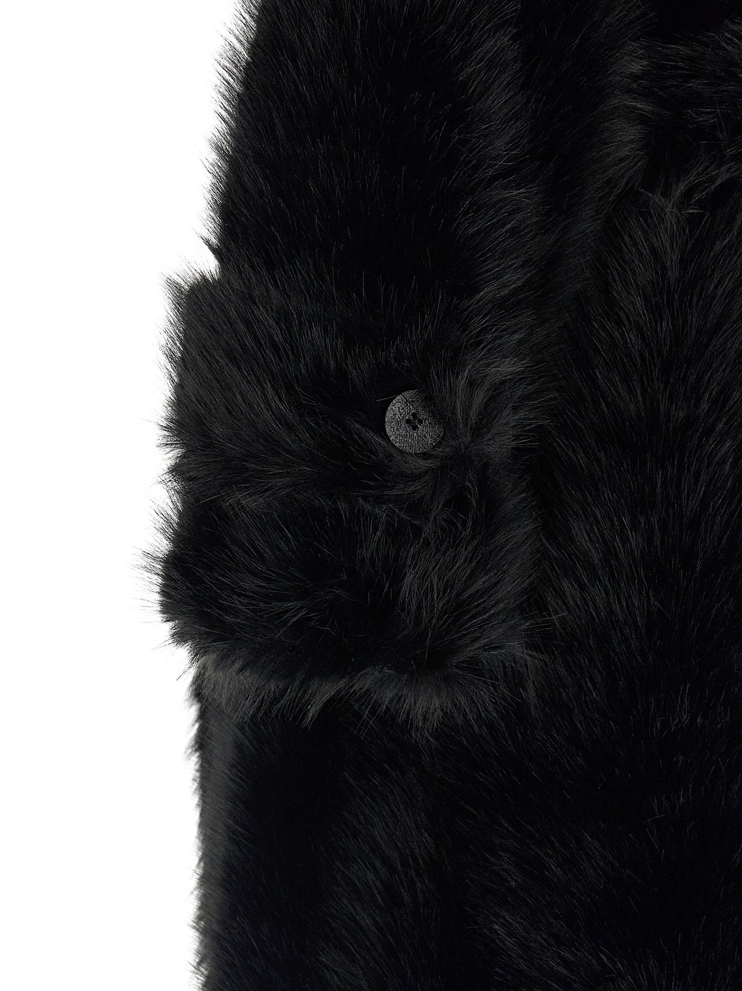 Trench Coat by B&B COUTURE for women in polyester fur and black presents a exquisite silhouette, showcasing a exquisite and functional for an elevated aesthetic.