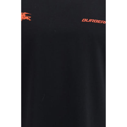 T-Shirt by Burberry for men in cotton black & print features a plush silhouette, showcasing a sophisticated crew neckline and for a truly plush finish.
