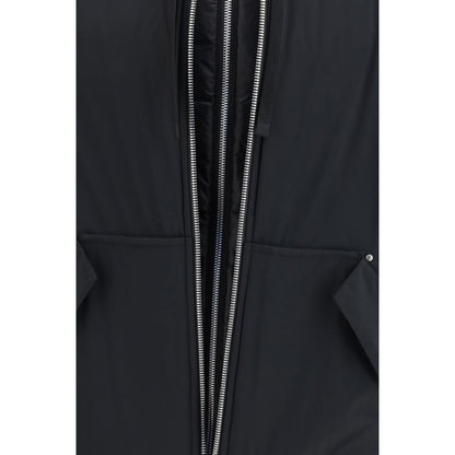 Hooded Puffer Jacket by Moose Knuckles for men in nylon & duck-down black & signature presents a effortlessly chic silhouette, showcasing a sophisticated hooded neckline and premium pockets, hooded & insulated for a truly effortlessly chic finish.