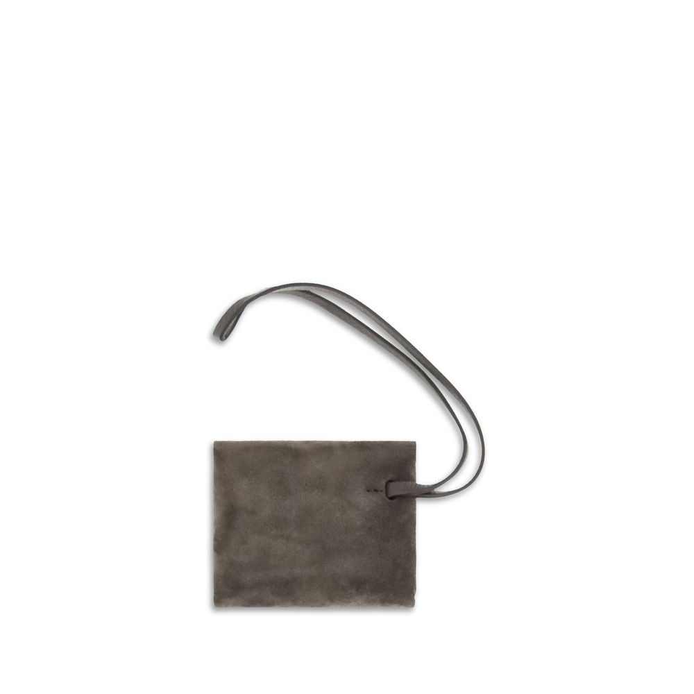Bag Tag by Brunello Cucinelli for women in bos taurus calf suede leather brown showcases a stylish silhouette, artfully capturing the essence of the stylish Bos Taurus Calf Suede Leather Bag Tag design.