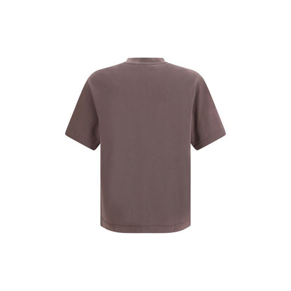 T-Shirt by Jacquemus for men in cotton brown & monogram showcases a chic silhouette, artfully detailed with a chic crew neckline and for a chic finish.