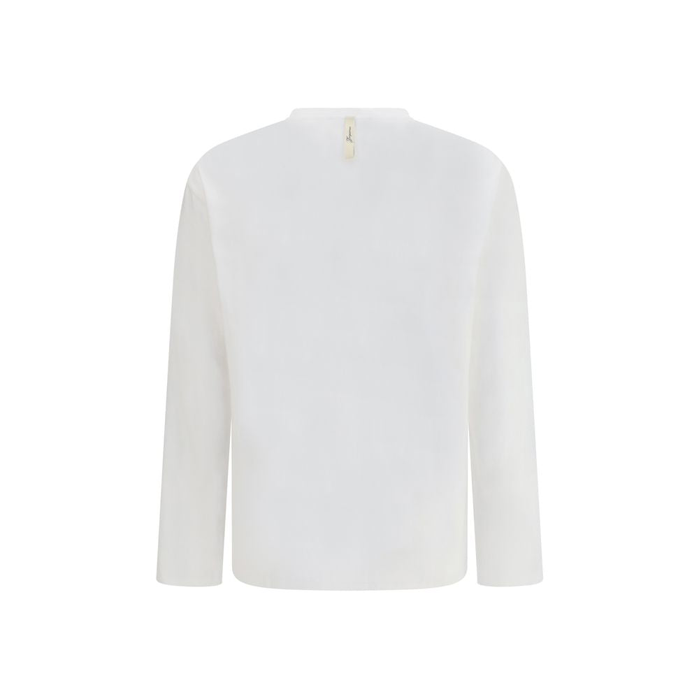 Activewear T-Shirt by Jacquemus for men in cotton & hemp white features a versatile silhouette, showcasing a versatile crew neckline and detailed with high-performance for a premium look.