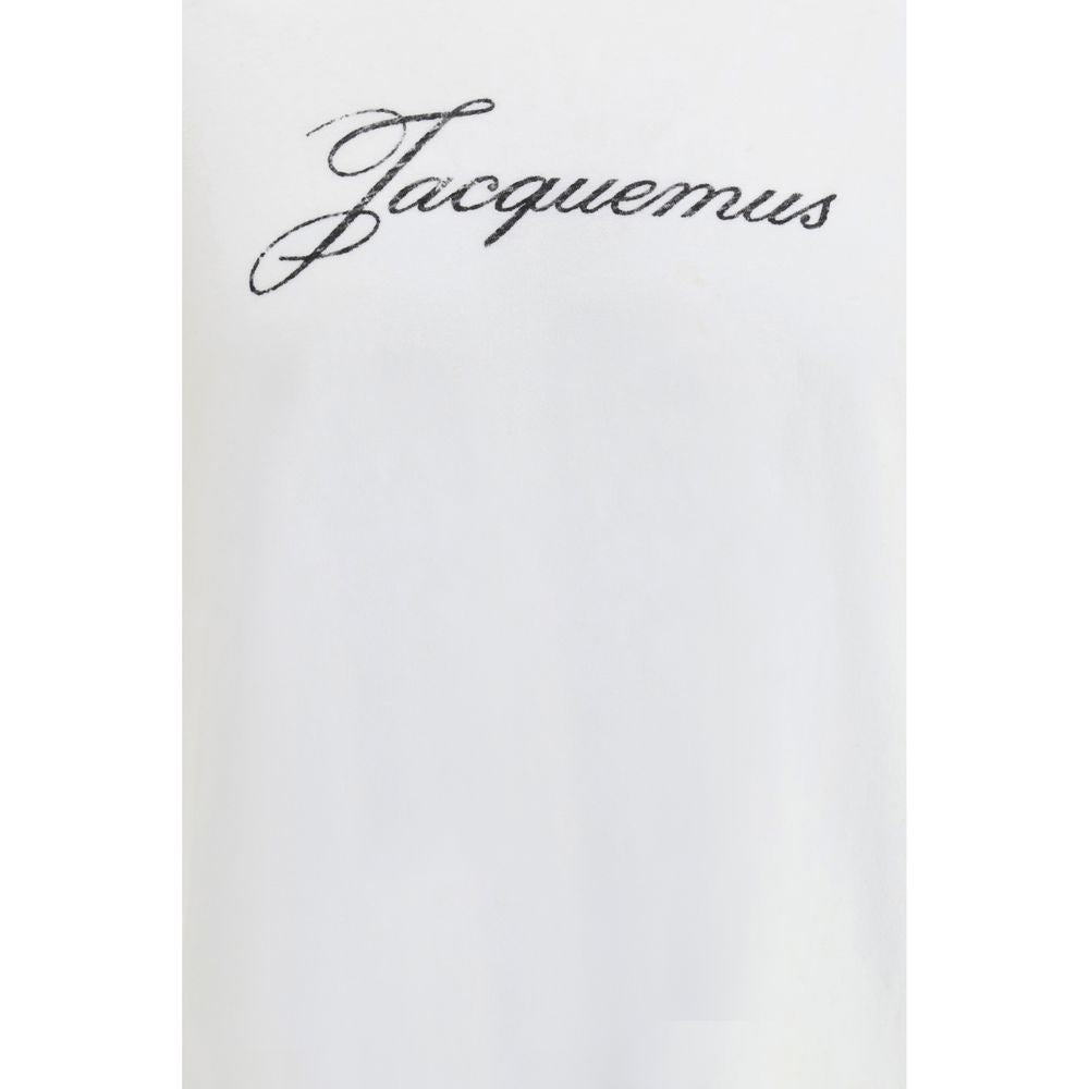 Activewear T-Shirt by Jacquemus for men in cotton & hemp white features an athletic silhouette with sleeves and a neckline, enhanced by high-performance .