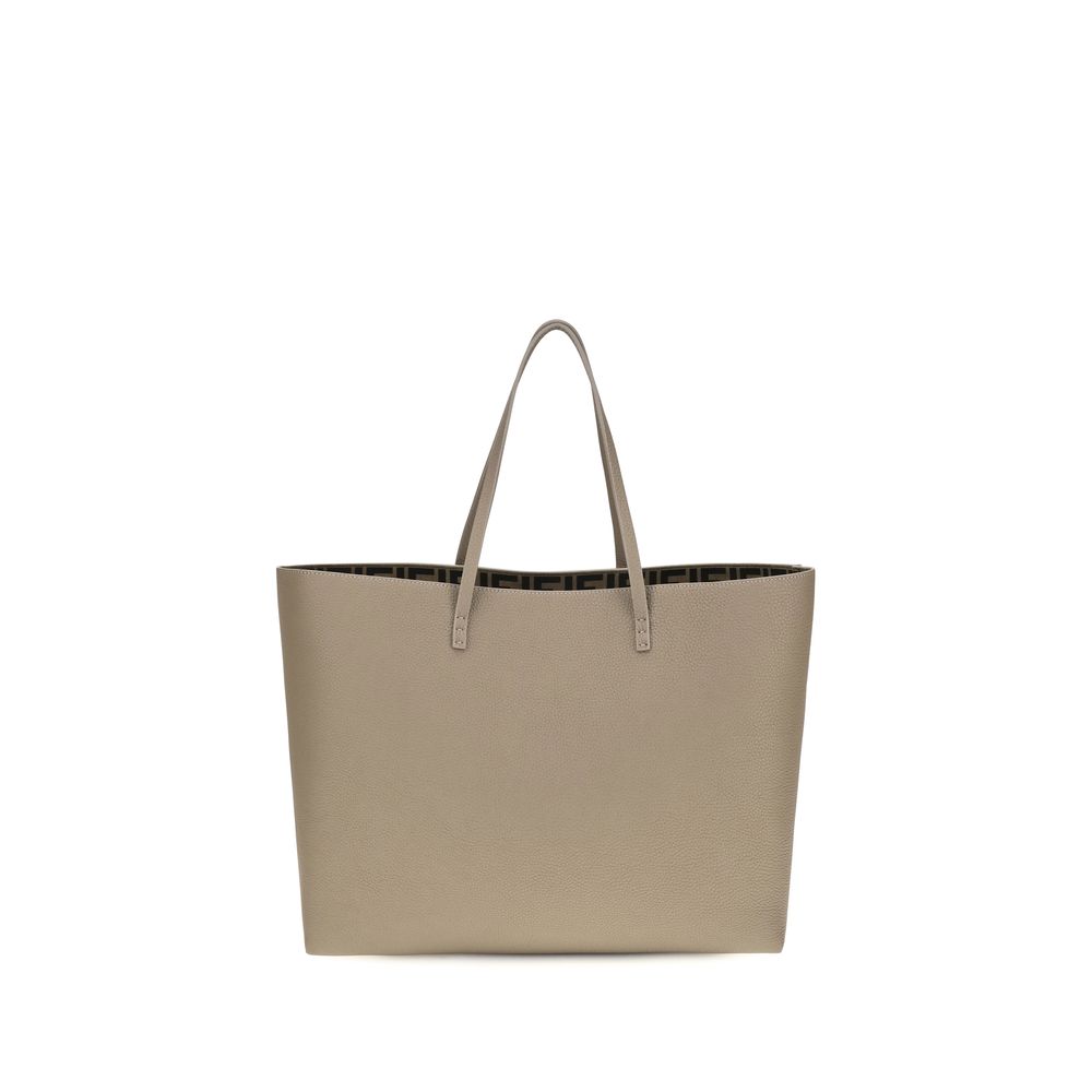 Tote Shoulder Bag by Fendi for women in bos taurus calfskin leather beige & natural showcases a enviable silhouette, artfully detailed with a secure zipper, organized , and versatile shoulder-strap & handle for a enviable look.