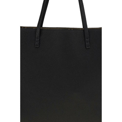 Tote Shoulder Bag by Fendi for women in bos taurus calfskin leather black & natural showcases a enviable silhouette, artfully detailed with a secure zipper, organized , and versatile shoulder-strap & handle for a enviable look.