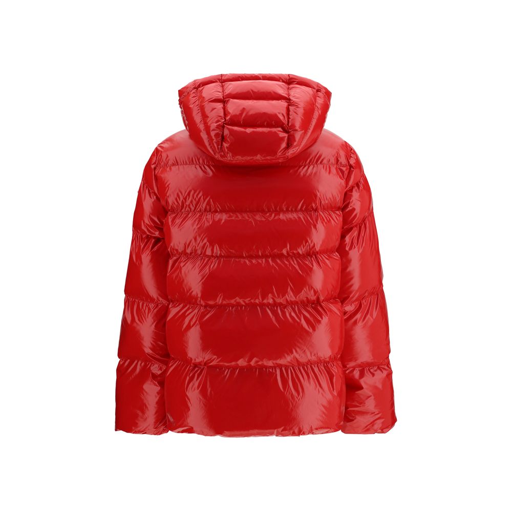 Hooded Puffer Jacket by PINKO for women in polyamide & polyester multicolor features an contemporary silhouette, showcasing a sophisticated hooded neckline and contemporary pockets, hooded & insulated for a truly refined look.