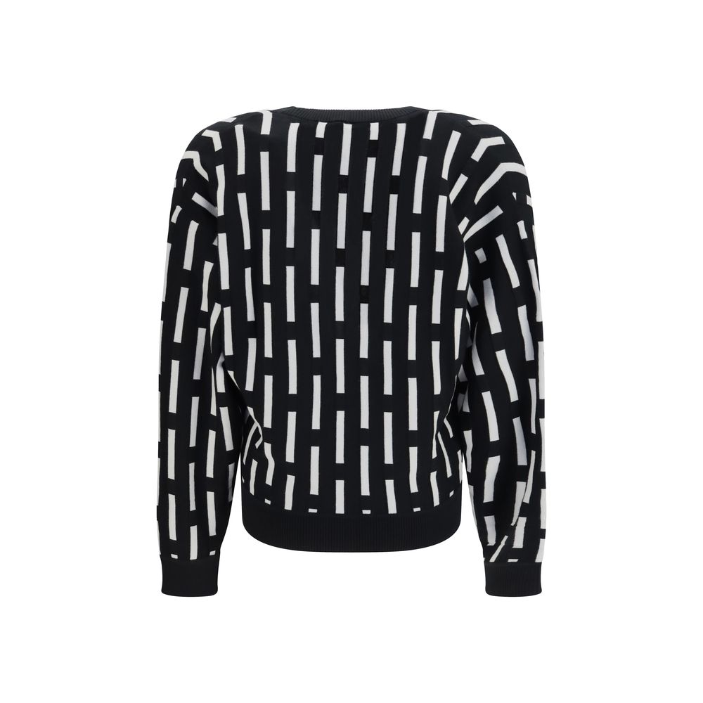 Cardigan by Versace for men in wool multicolor showcases a luxurious silhouette, meticulously detailed with a sophisticated and for a refined finish.