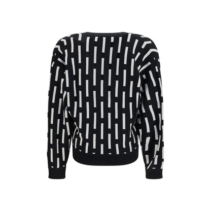 Cardigan by Versace for men in wool multicolor showcases a luxurious silhouette, meticulously detailed with a sophisticated and for a refined finish.