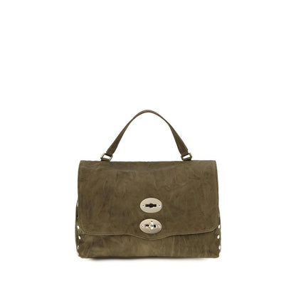 Shoulder Flap Bag by Zanellato for women in suede leather brown & signature features a enviable silhouette, showcasing a secure flap, zipper & clasp, ample built-in-compartments, and enviable shoulder-strap, handle & adjustable-strap for a enviable finish.