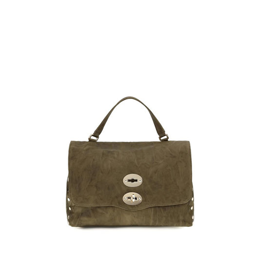 Shoulder Flap Bag by Zanellato for women in suede leather brown & signature features a enviable silhouette, showcasing a secure flap, zipper & clasp, ample built-in-compartments, and enviable shoulder-strap, handle & adjustable-strap for a enviable finish.