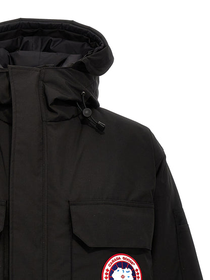 Hooded Parka by Canada Goose for men in cotton polyester black features a stylish silhouette, meticulously detailed with a sophisticated hooded neckline and functional insulated & hooded for a stylish finish.