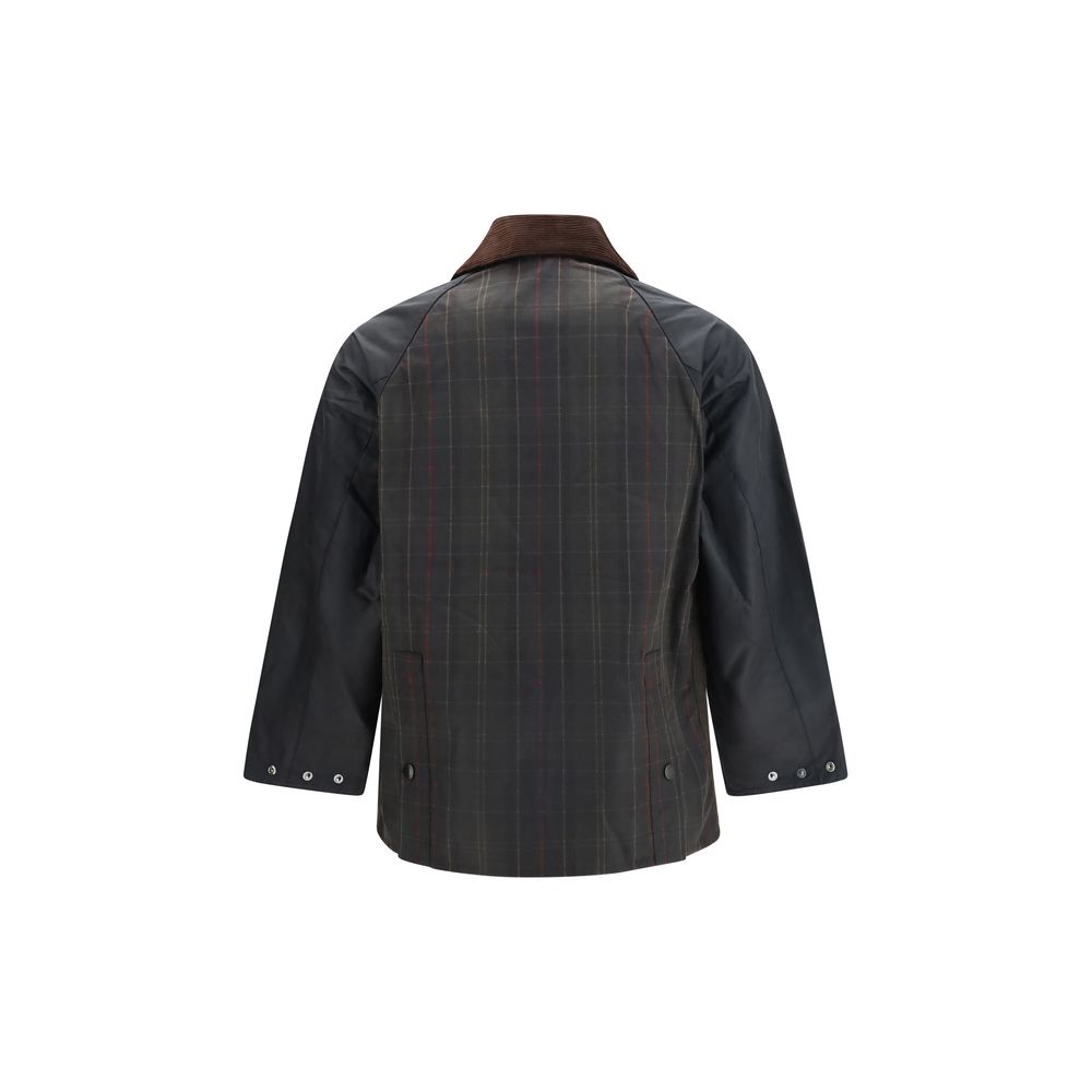 Windbreaker Jacket by Barbour for men in cotton corduroy multicolor & patchwork showcases a modern silhouette, integrating pockets & windproof and a modern for a sophisticated finish.