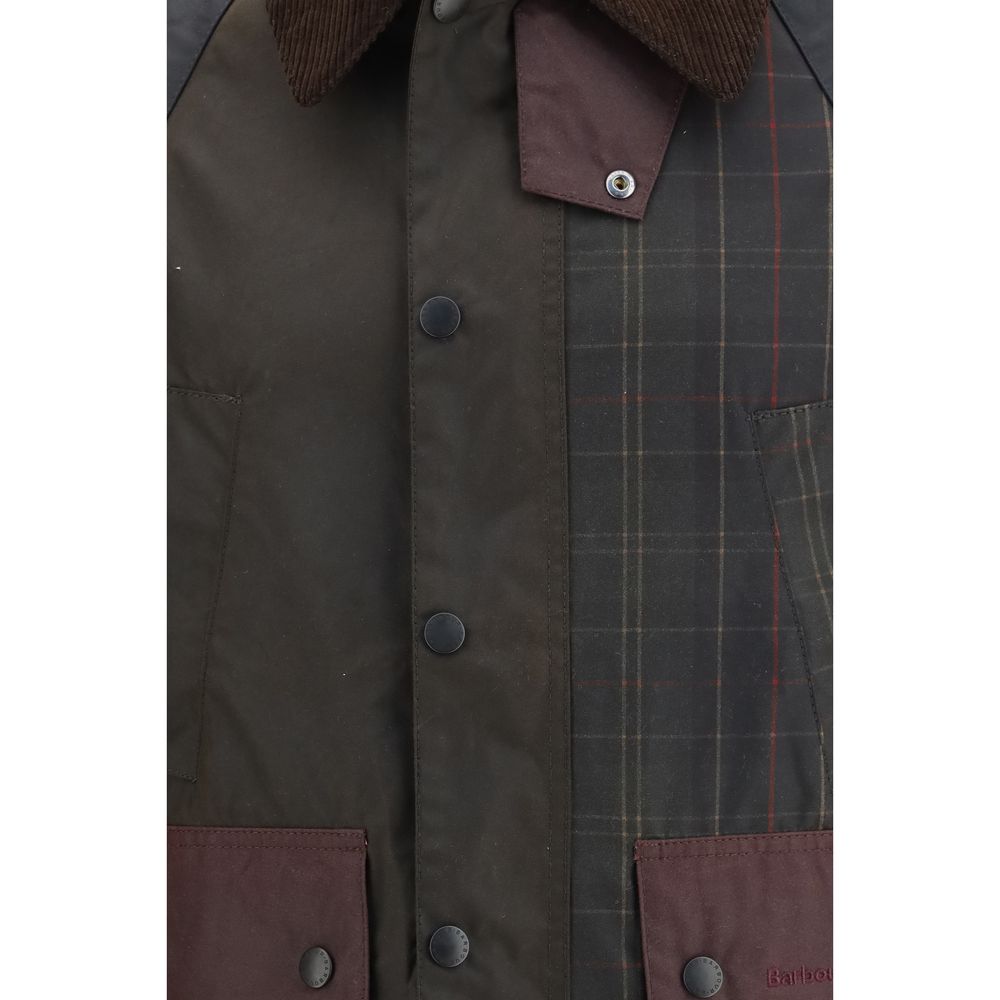 Windbreaker Jacket by Barbour for men in cotton corduroy multicolor & patchwork features an stylish silhouette, showcasing a sophisticated and performance-driven pockets & windproof for a premium, stylish look.