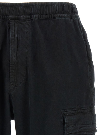 Cargo Pants by Stone Island for men in stretch cotton twill black & signature features a architectural tapered-leg with a architectural long and architectural .