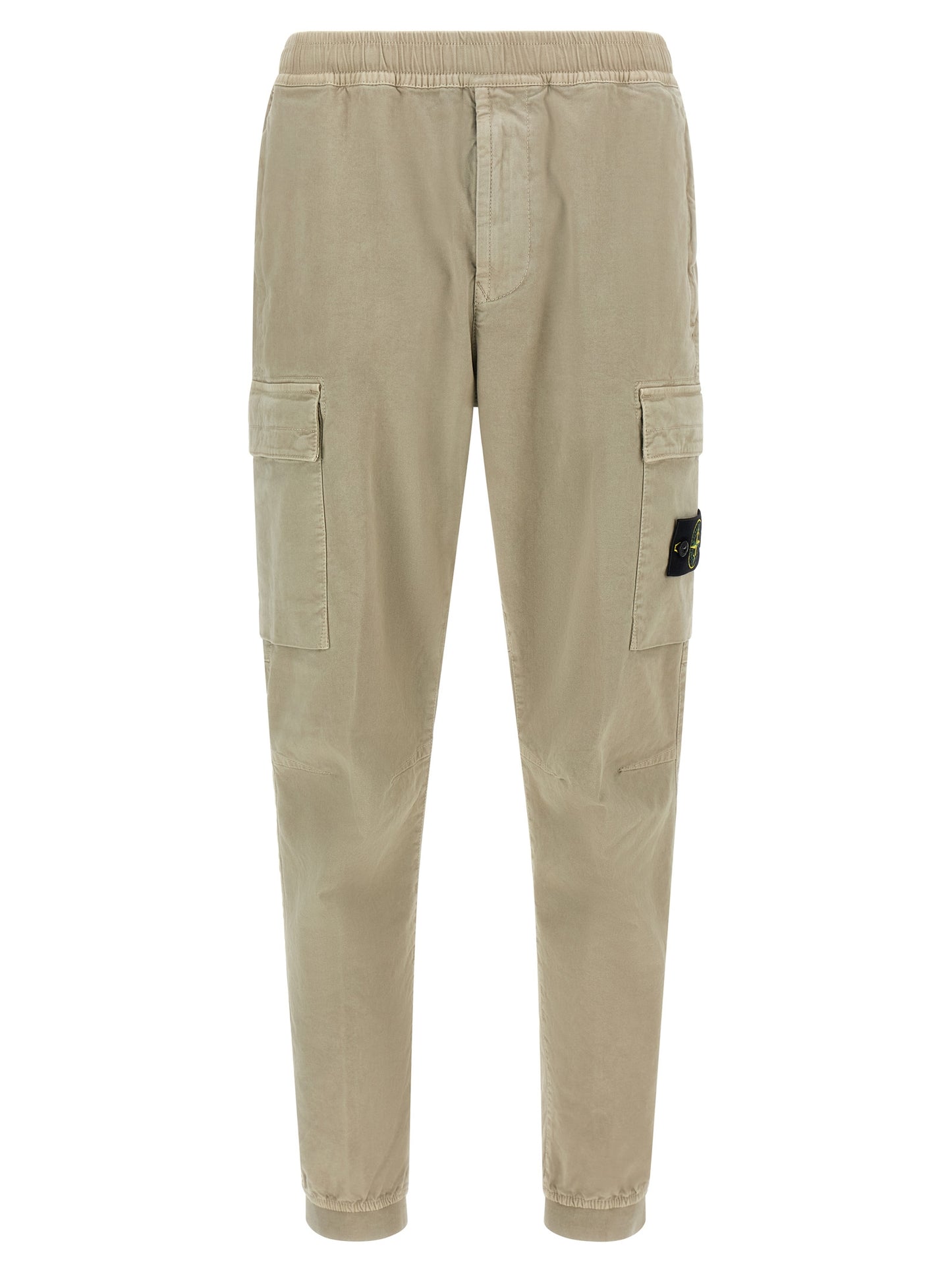 Cargo Pants by Stone Island for men in stretch cotton twill beige features an smart casual tapered-leg and long, expertly tailored with a and smart casual utilitarian details for a sophisticated look.
