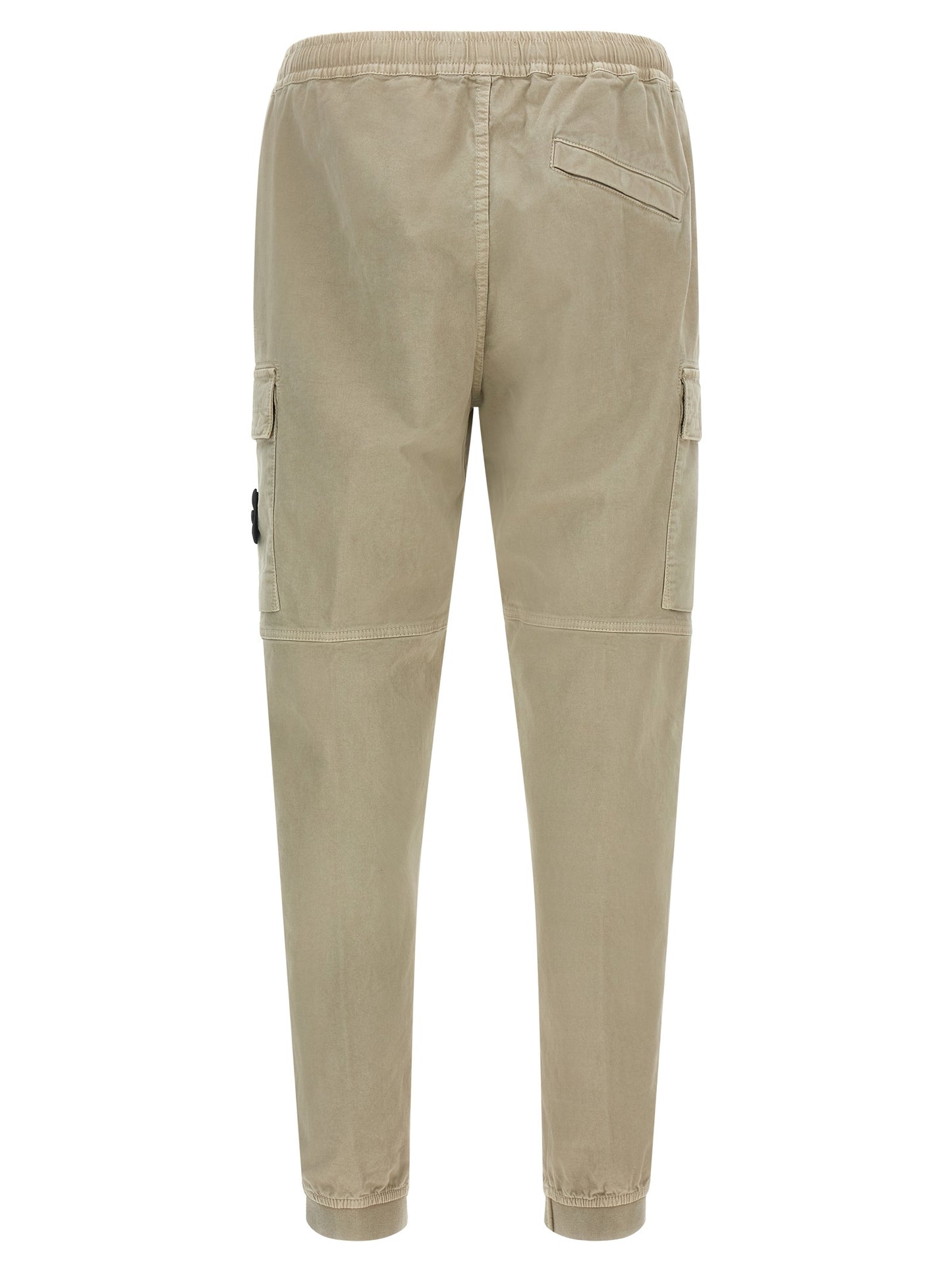 Cargo Pants by Stone Island for men in stretch cotton twill beige presents a on trend silhouette, artfully finished with a on trend tapered-leg, long, and for a sophisticated look.