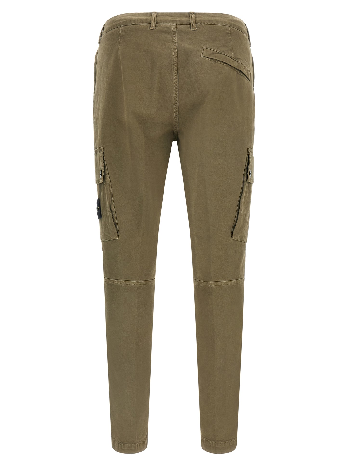 Cargo Pants by Stone Island for men in stretch cotton twill bicolour, green & olive presents a on trend silhouette, artfully finished with a on trend , long, and for a sophisticated look.