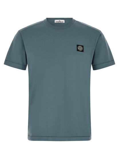 Stone Island Essence Men's Cotton T-Shirt - Blue