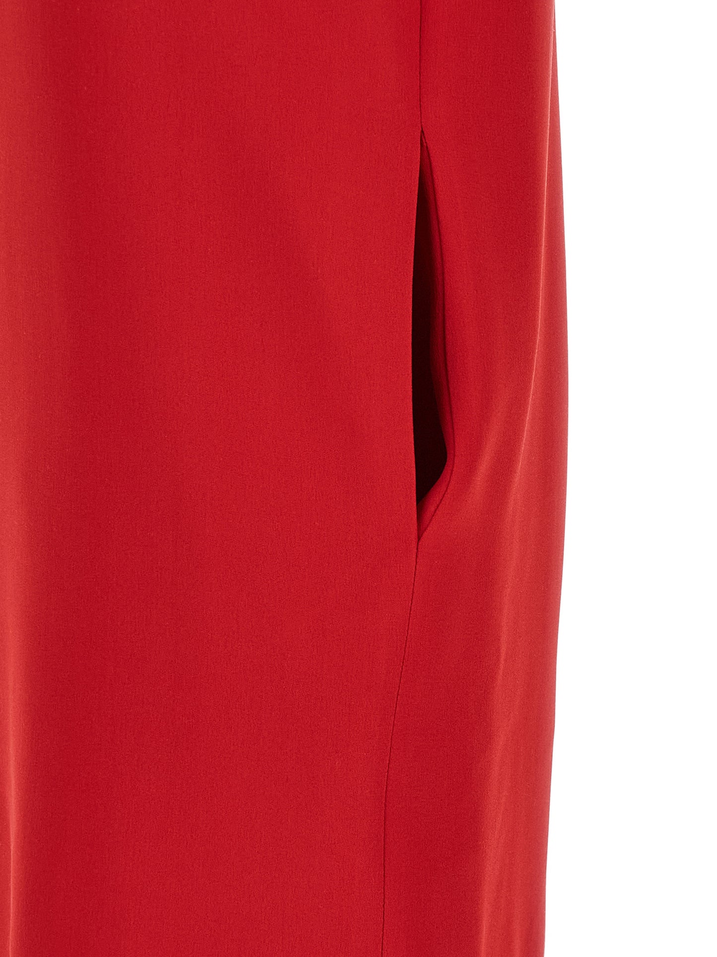 Dress by Valentino Garavani for women in silk multicolor & red features an cute silhouette, detailed with a and that elegantly flows into a cute short.