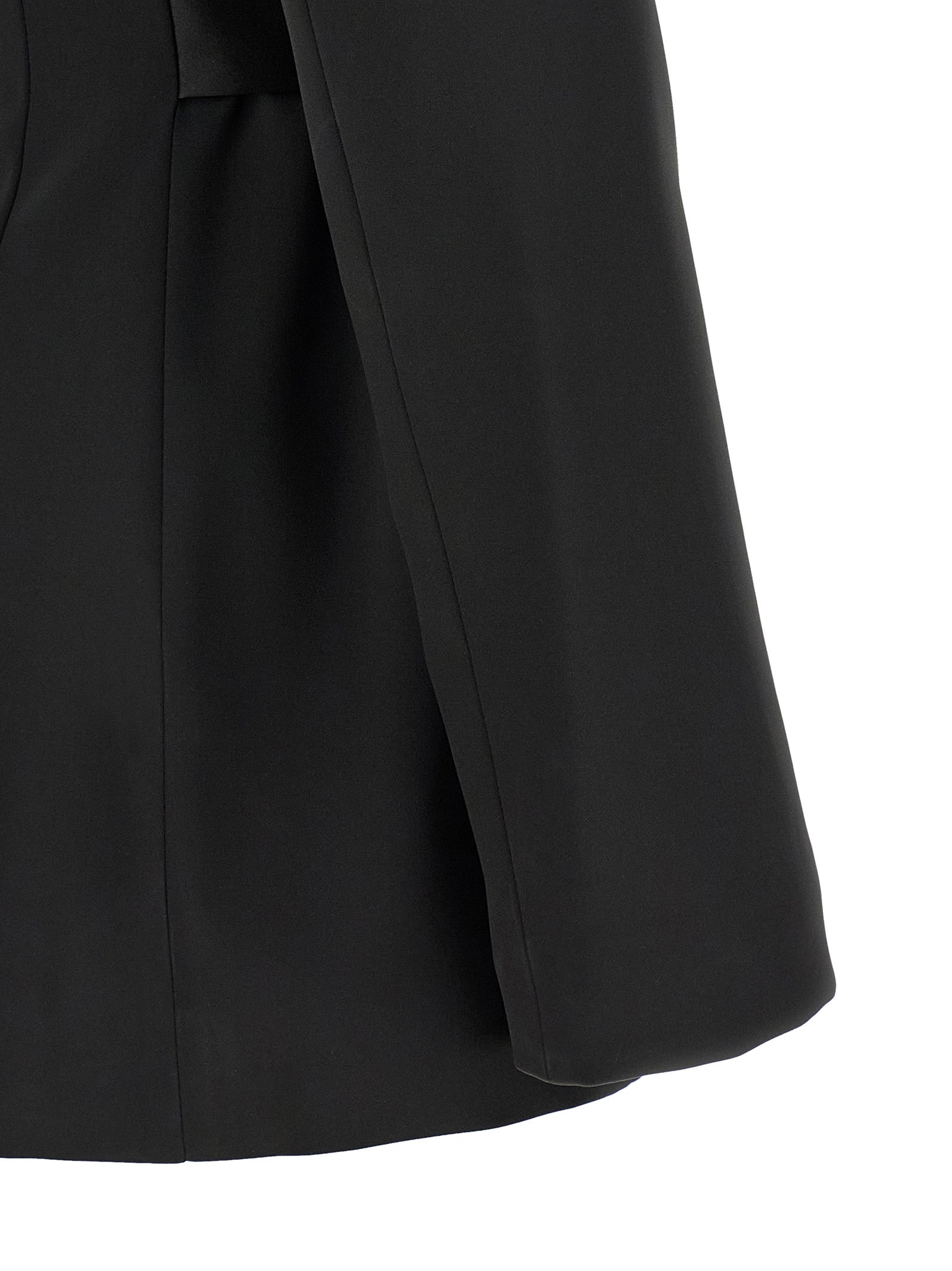 Blazer by Elisabetta Franchi for women in polyester satin black, gold & signature features an stylish silhouette, showcasing a sophisticated and stylish for a truly stylish finish.