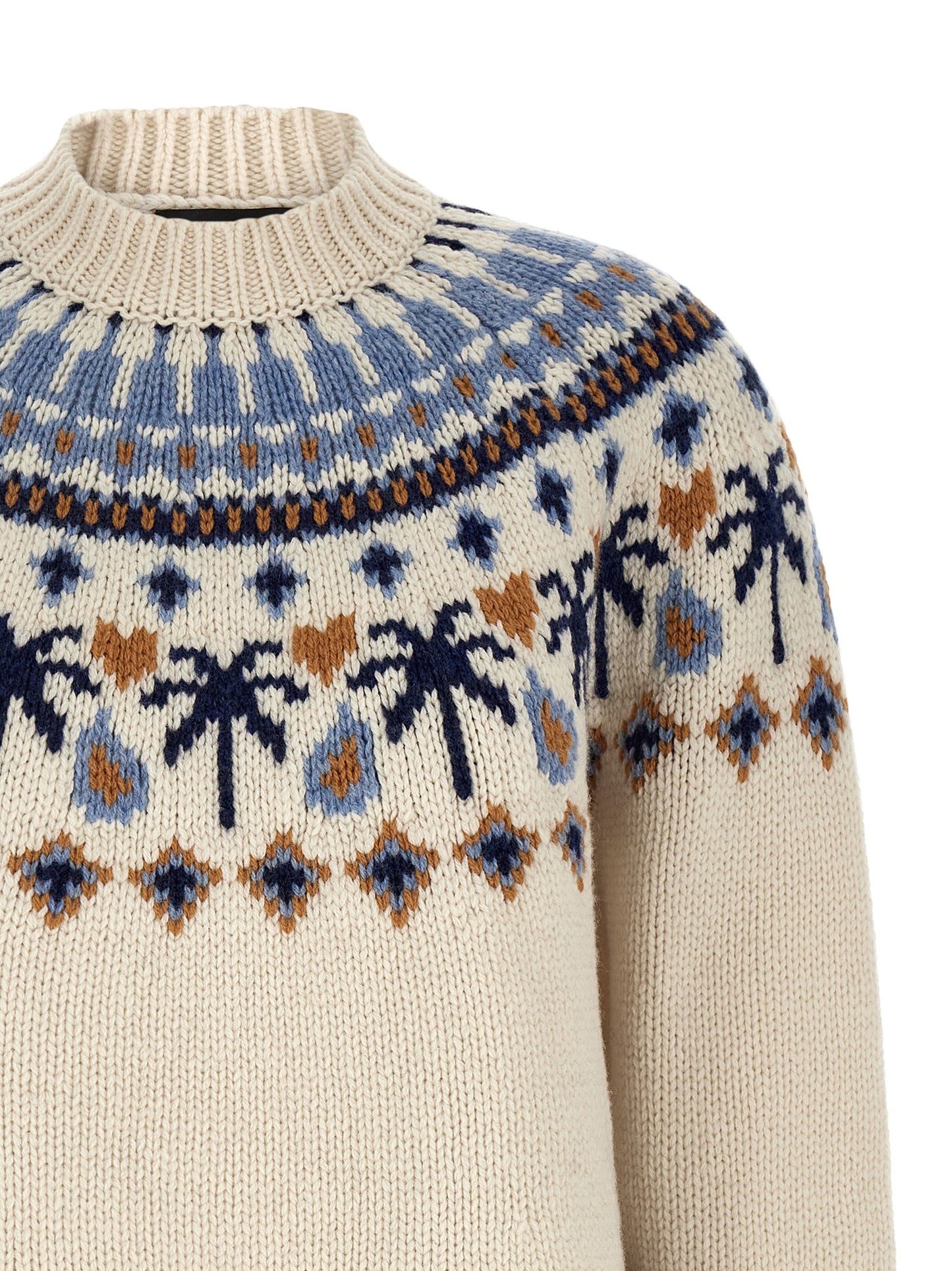 Cardigan by Alanui for women in virgin wool multicolor, patterned & jacquard presents a textural silhouette, artfully finished with a textural and for a sophisticated, textural look.