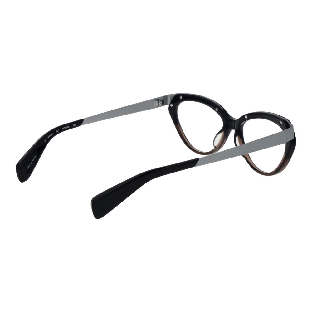 Yohji Yamamoto Cat-Eye Non-Polarized Acetate Sunglasses - Black