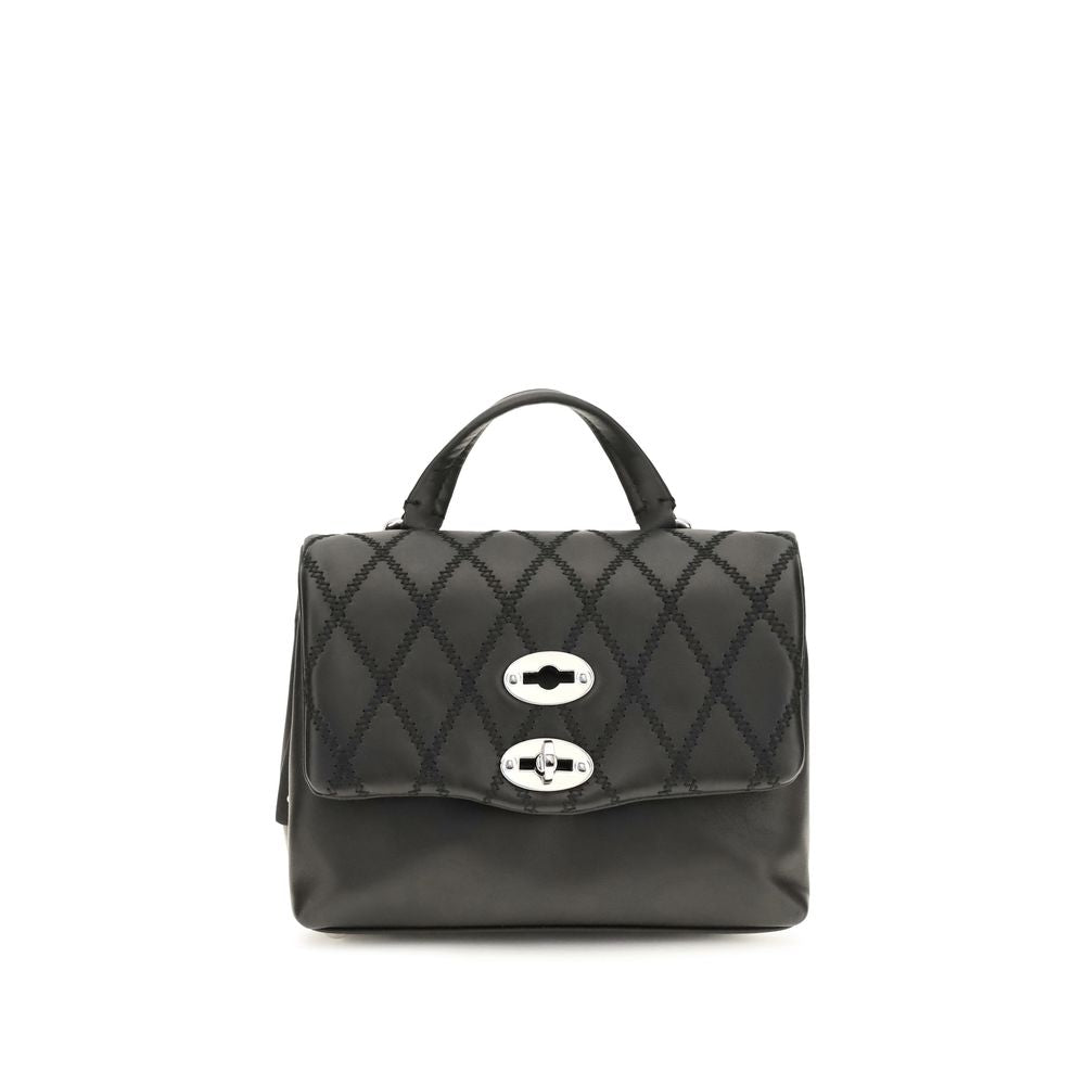 Mini Shoulder Bag by Zanellato for women in bos taurus calf leather black & signature features a effortless chic silhouette with a secure , ample , and versatile shoulder-strap & handle for a effortless chic finish.