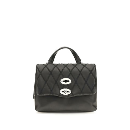 Mini Shoulder Bag by Zanellato for women in bos taurus calf leather black & signature features a effortless chic silhouette with a secure , ample , and versatile shoulder-strap & handle for a effortless chic finish.