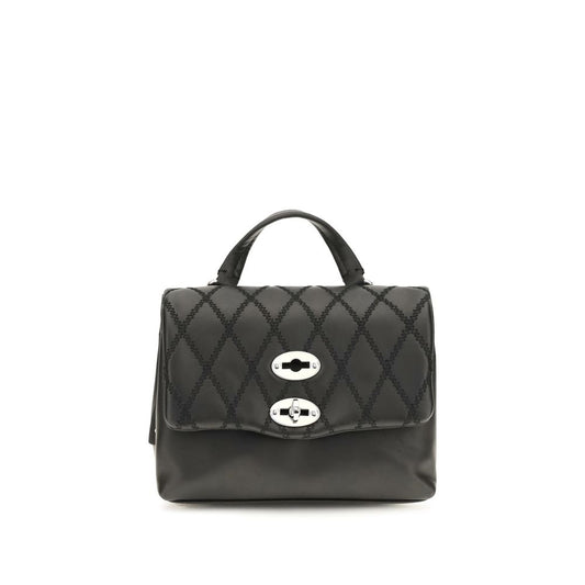 Mini Shoulder Bag by Zanellato for women in bos taurus calf leather black & signature features a effortless chic silhouette with a secure , ample , and versatile shoulder-strap & handle for a effortless chic finish.