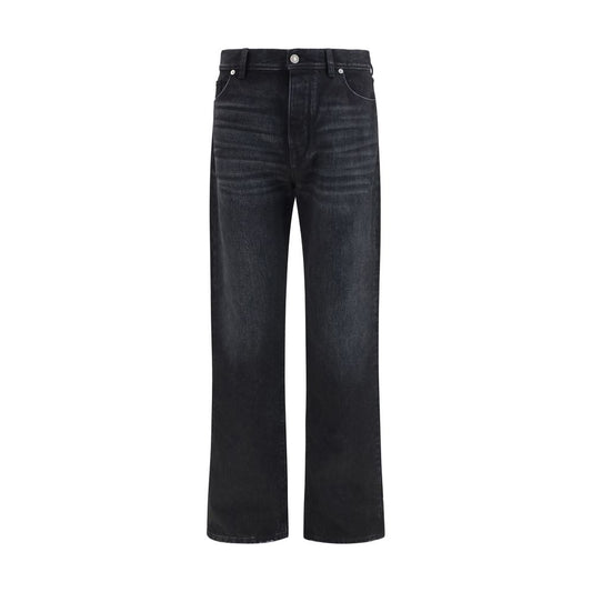 Jeans by Fendi for men in organic denim cotton black, yellow & signature features a refined silhouette with a refined straight-leg & regular-fit, defined by a and a refined long for a refined finish.
