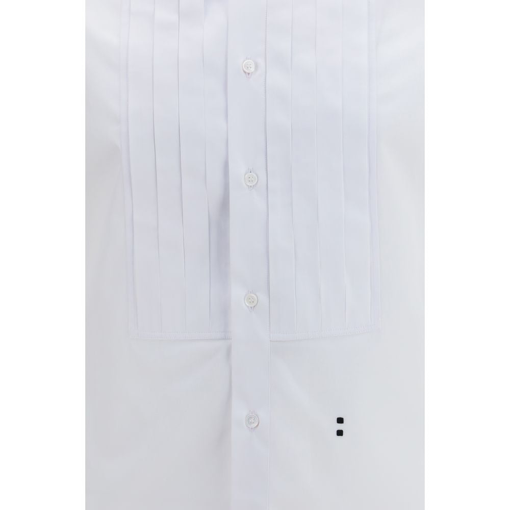 Dress Shirt by Fendi for men in cotton white & signature features an architectural silhouette with a refined and elegant for a architectural look.