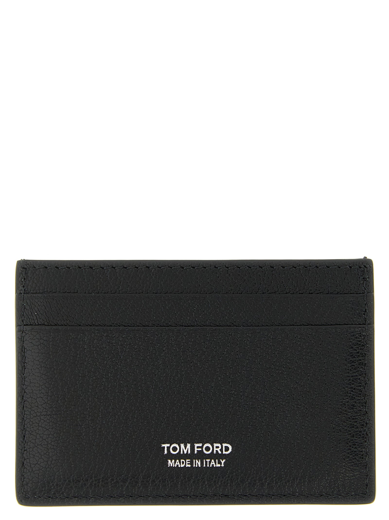Cardholder Card Case by Tom Ford for men in goatskin leather black & print features an meticulous design, elegantly showcasing the refined Goatskin Leather Cardholder Card Case aesthetic while integrating sophisticated card-organization compact-design.