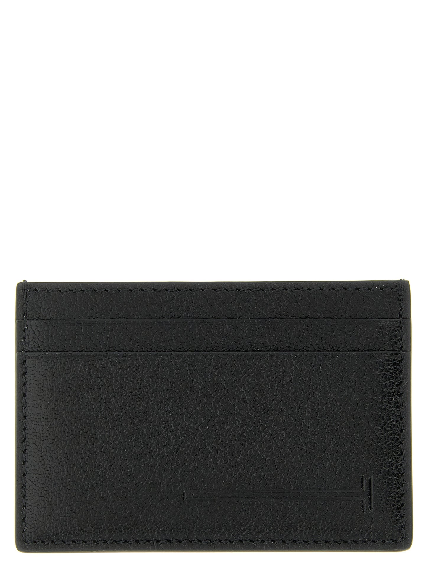 Cardholder Card Case by Tom Ford for men in goatskin leather black & print features a polished Goatskin Leather Cardholder Card Case design with polished card-organization compact-design.