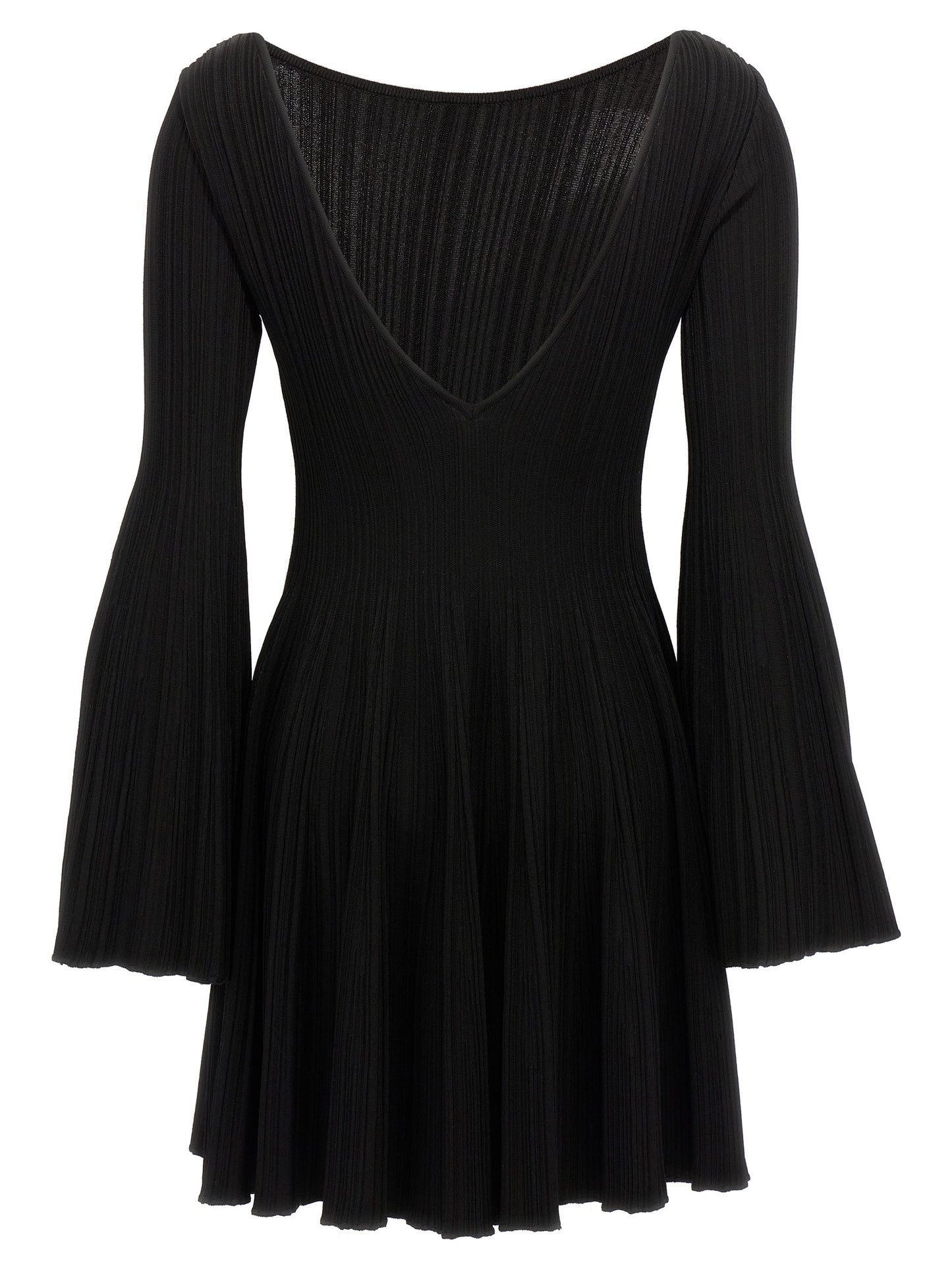 Skirt by ANTONINO VALENTI for women in stretch polyamide viscose black showcases a dramatic silhouette, artfully capturing the essence of the Women's Stretch Polyamide Viscose Mini Skirt in a dramatic mini cut for a refined look.