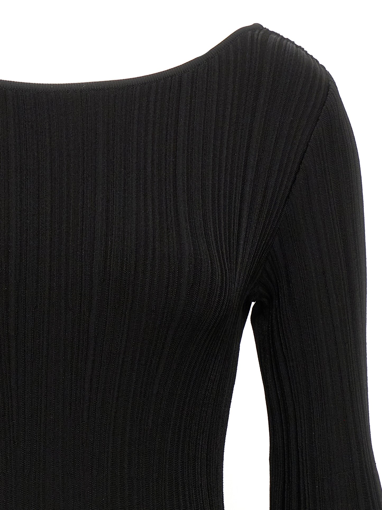 Skirt by ANTONINO VALENTI for women in stretch polyamide viscose black showcases a sultry silhouette, elegantly defined by its mini and the sophisticated sultry design of the Women's Stretch Polyamide Viscose Mini Skirt.