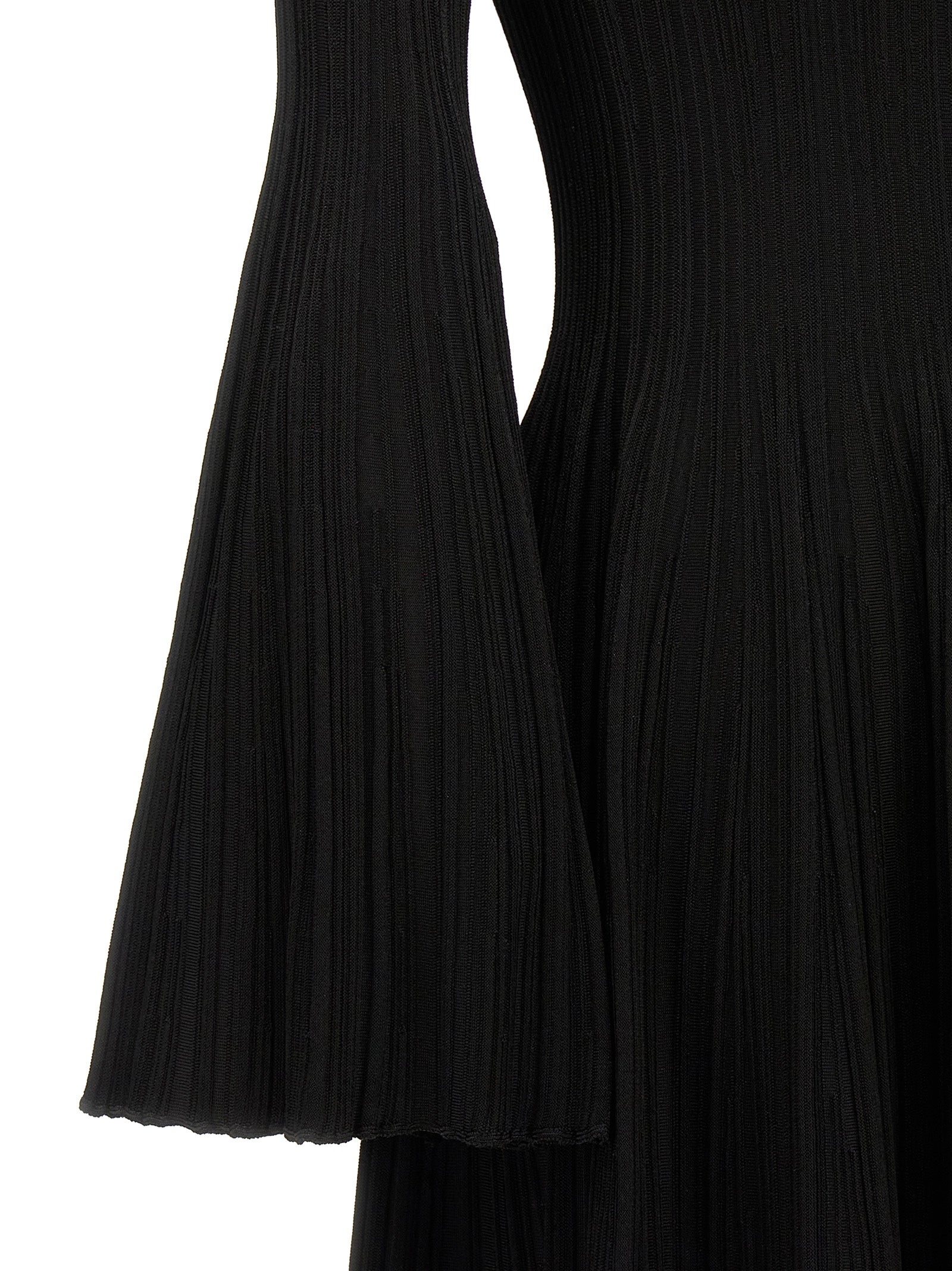 Skirt by ANTONINO VALENTI for women in stretch polyamide viscose black features a sublime silhouette, showcasing the sublime design of the Women's Stretch Polyamide Viscose Mini Skirt in a sophisticated mini.