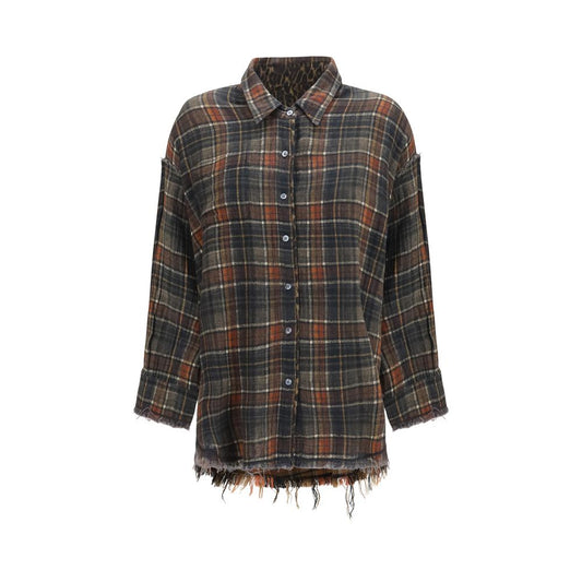 Shirt by R13 for women in cotton multicolor, pearl & patterned, featuring a nuanced and nuanced for a sophisticated finish.