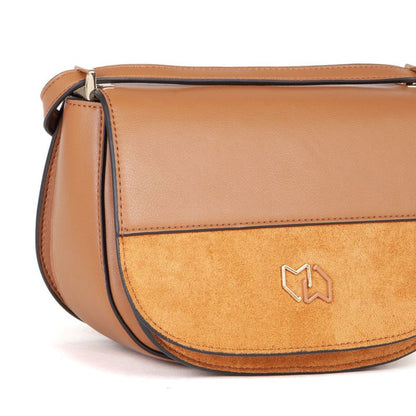 MIRIADE Black Polyester Crossbody Bag