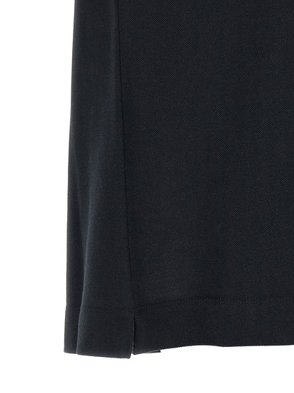 Polo Shirt by ZEGNA for men in cotton blue & pearl presents a crisp silhouette, artfully detailed with a crisp and crisp .