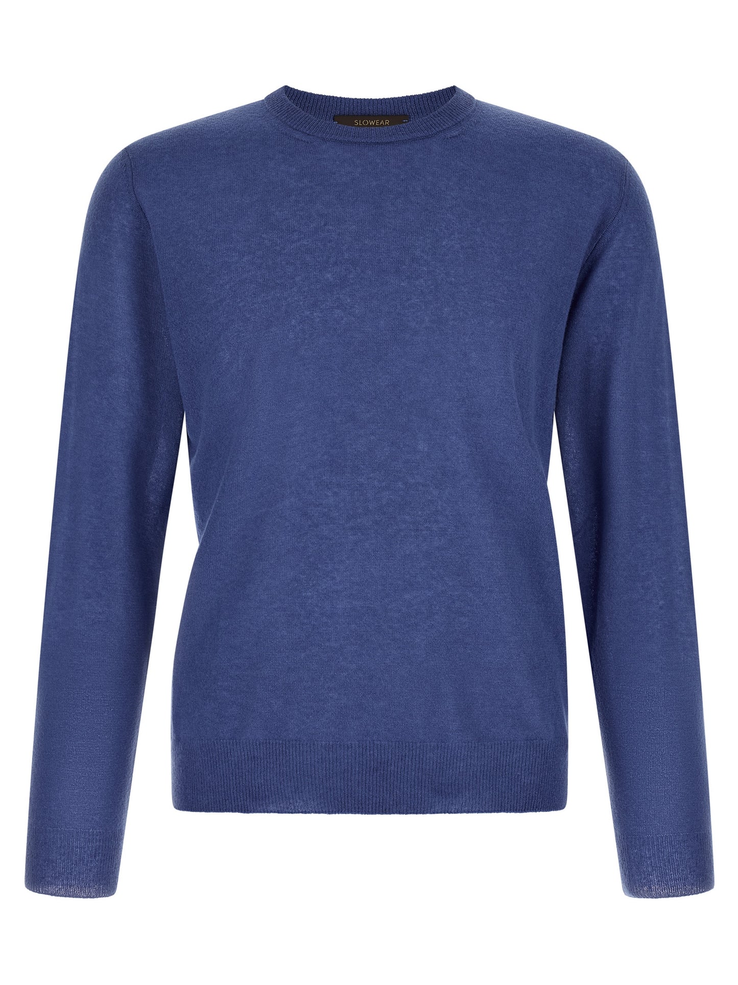 Cardigan by ZANONE for men in cashmere & polyamide light-blue features an impeccable silhouette, showcasing a sophisticated crew neckline and detail for a truly impeccable finish.