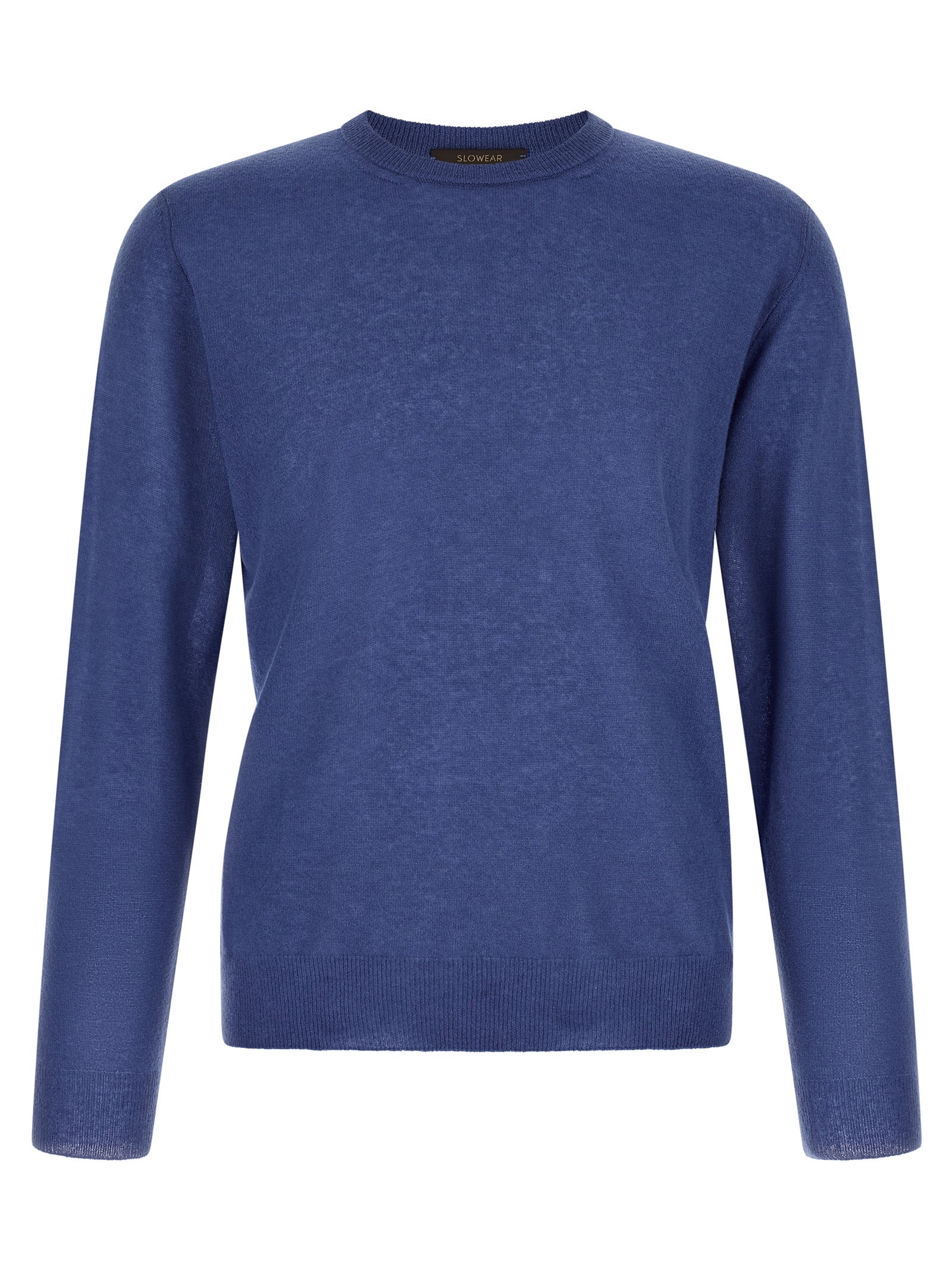 Cardigan by ZANONE for men in cashmere & polyamide light-blue features an impeccable silhouette, showcasing a sophisticated crew neckline and detail for a truly impeccable finish.