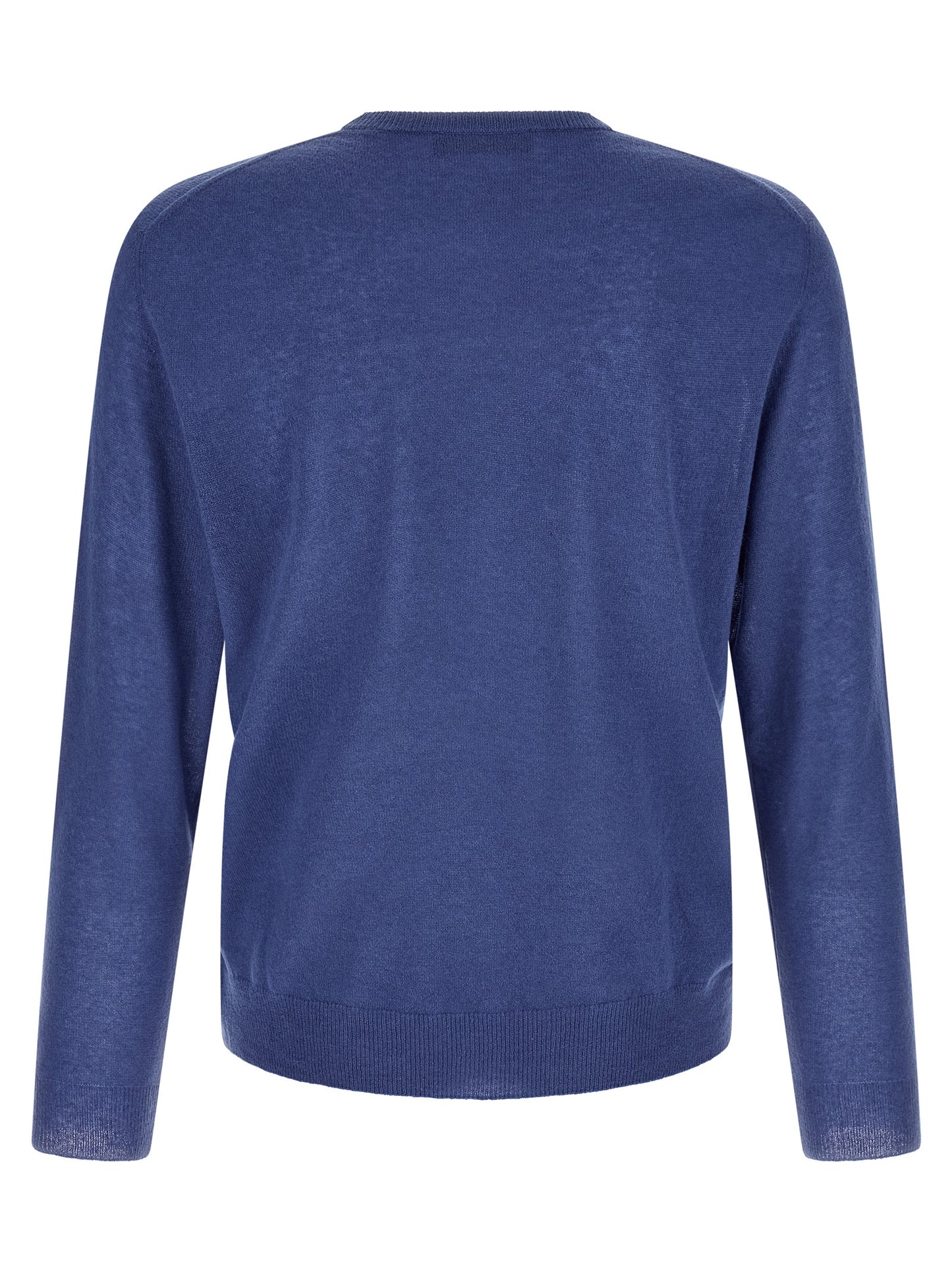 Cardigan by ZANONE for men in cashmere & polyamide light-blue presents a textural silhouette, artfully finished with a textural crew neckline and for a sophisticated, textural look.