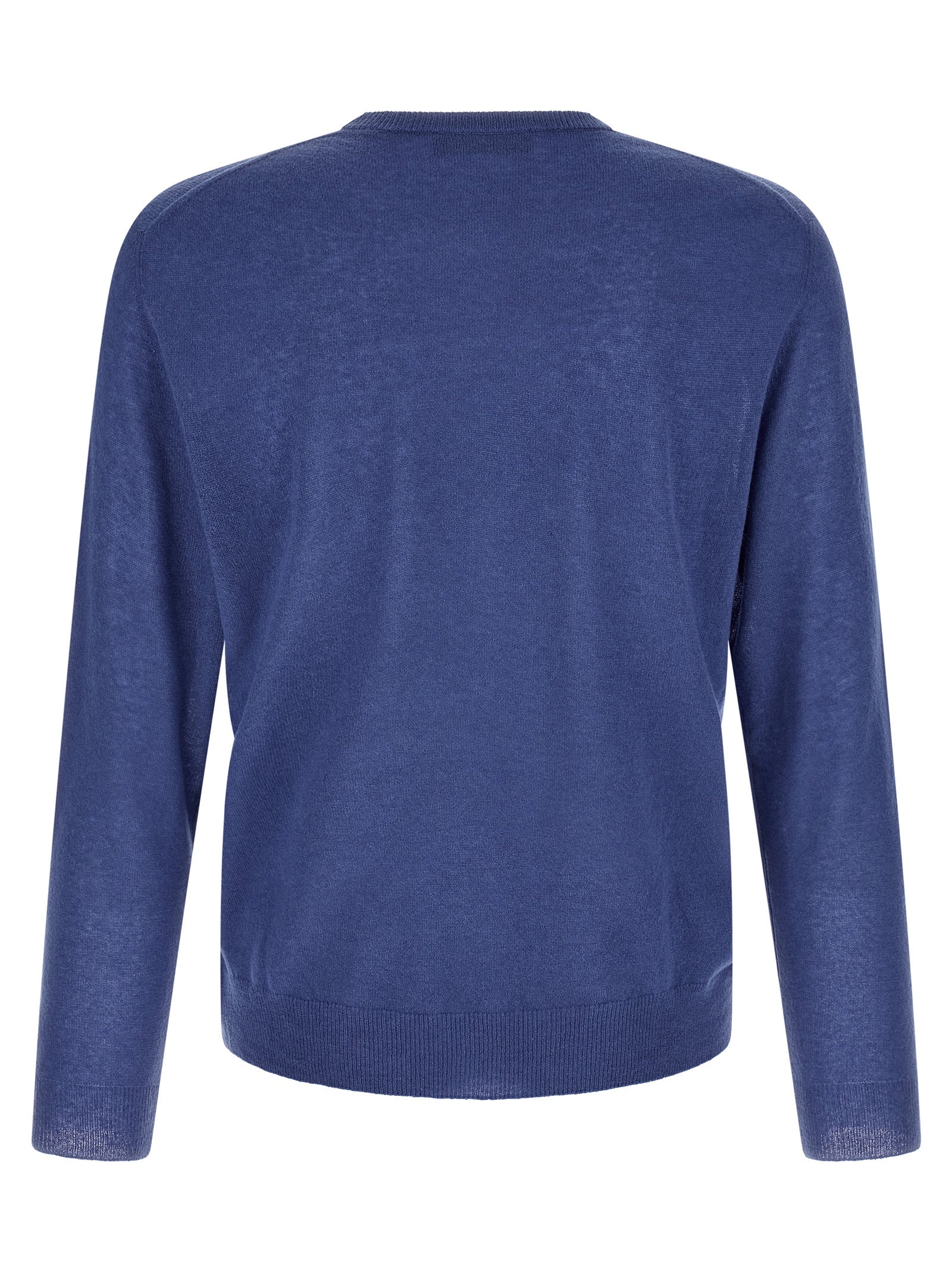 Cardigan by ZANONE for men in cashmere & polyamide light-blue presents a textural silhouette, artfully finished with a textural crew neckline and for a sophisticated, textural look.