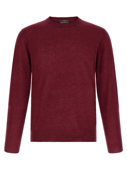 Cardigan by ZANONE for men in cashmere & polyamide burgundy & multicolor presents a textural silhouette, artfully finished with a textural and for a sophisticated, textural look.
