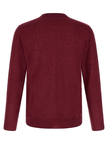 Cardigan by ZANONE for men in cashmere & polyamide burgundy & multicolor features an crisp silhouette, showcasing a sophisticated and detail for a truly crisp finish.