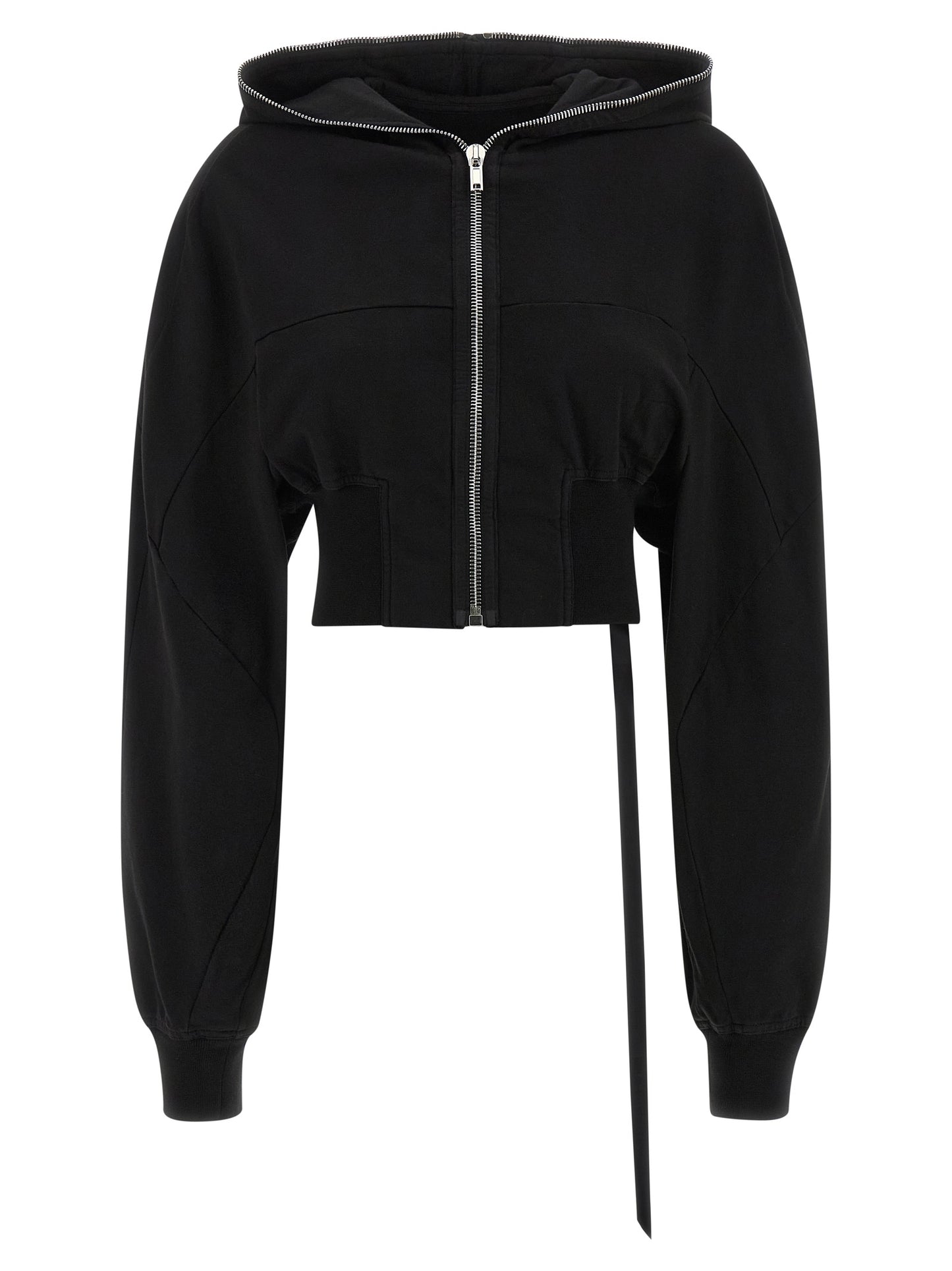 Sweatshirt Hoodie by DRKSHDW for women in cotton black features a authentic silhouette, showcasing a sophisticated hooded neckline and authentic detail for a refined finish.
