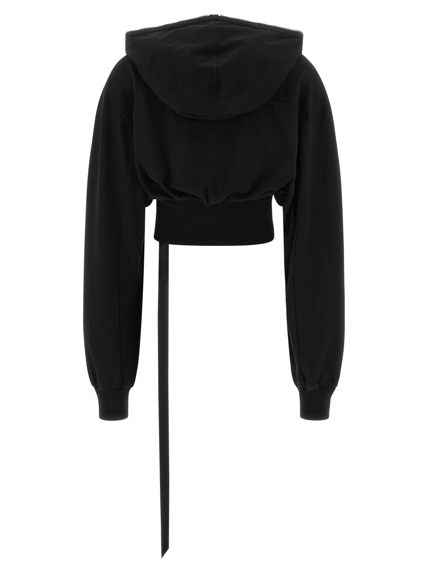 Sweatshirt Hoodie by DRKSHDW for women in cotton black features an luminous silhouette, showcasing a sophisticated hooded neckline and for a truly luminous look.