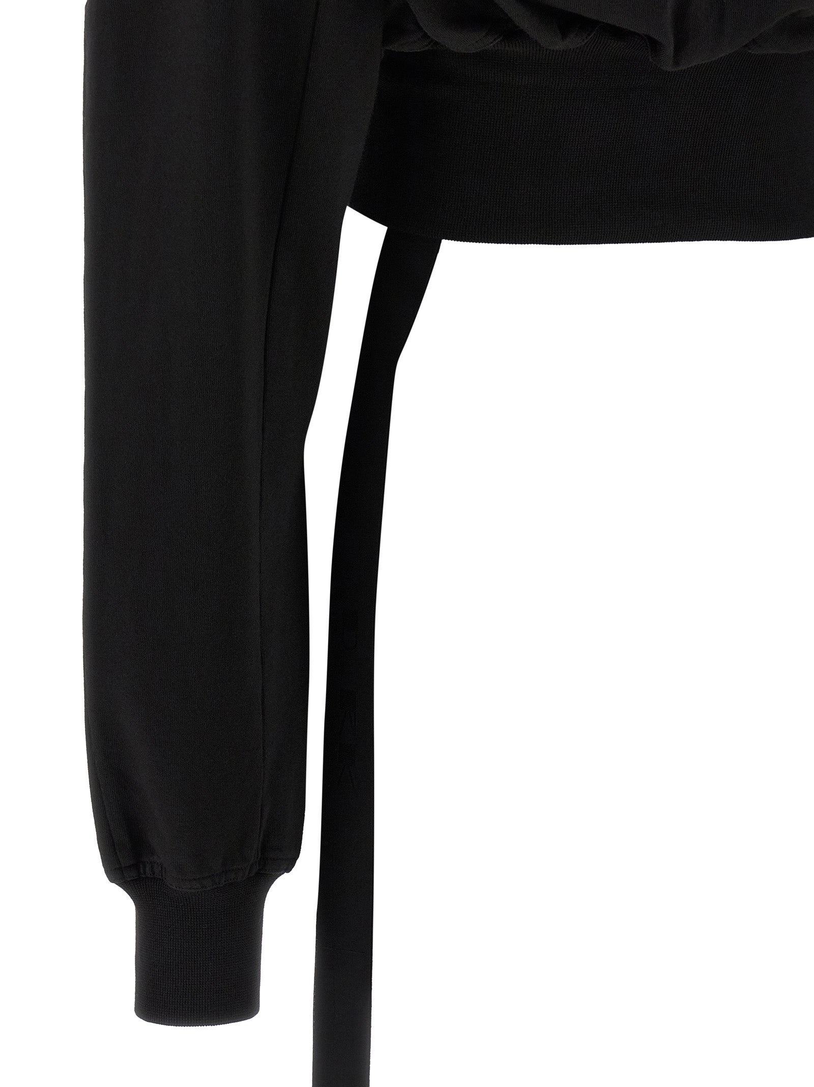 Sweatshirt Hoodie by DRKSHDW for women in cotton black features a authentic silhouette, showcasing a sophisticated and authentic detail for a refined finish.